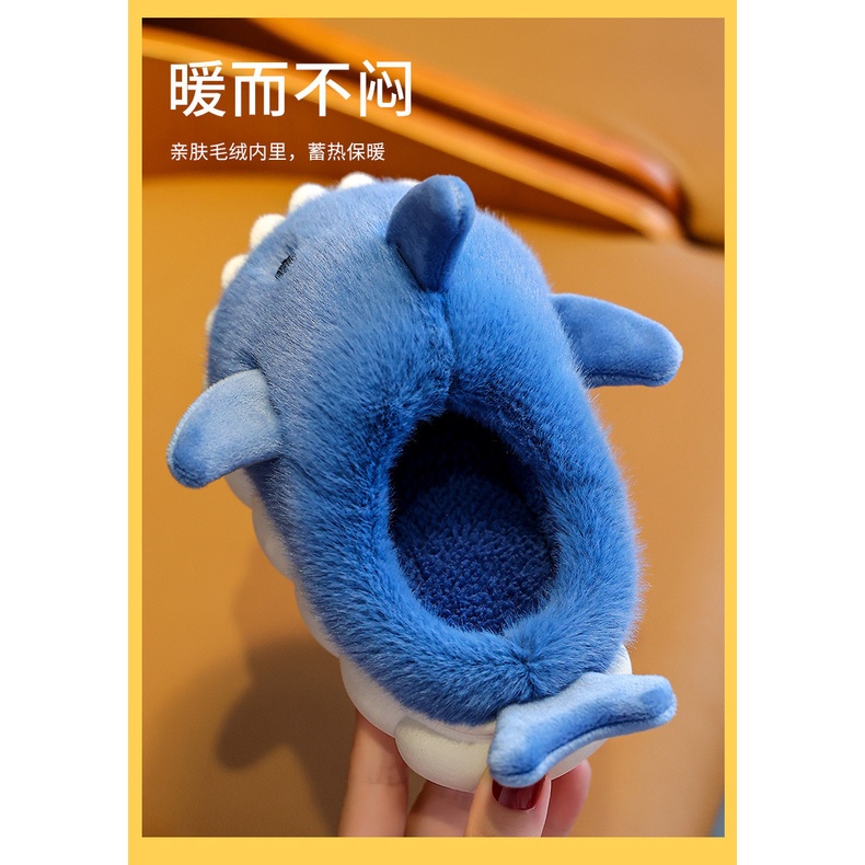 Dép Bông Đi Trong Nhà Hình Cá Mập Dễ Thương Cho Bé trai/gái