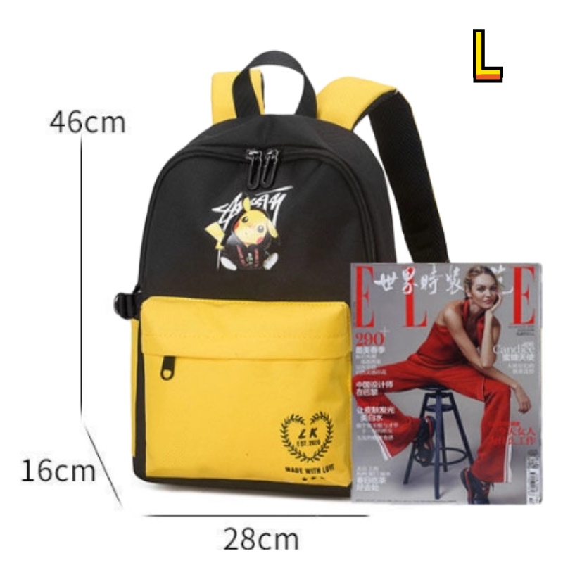 MOUSOON Mới Ba Lô Học Sinh In Hình pikachu Dễ Thương Cho Bé