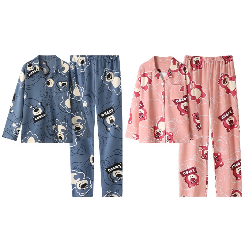 Bộ Đồ Ngủ cotton Tay Dài Thời Trang Xuân Thu Hàng Mới 2022 Dành Cho Cặp Đôi