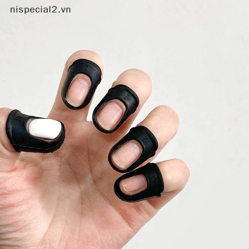 1 Bao Ngón Tay Màu Đen Chống Tia uv Bảo Vệ Đèn led