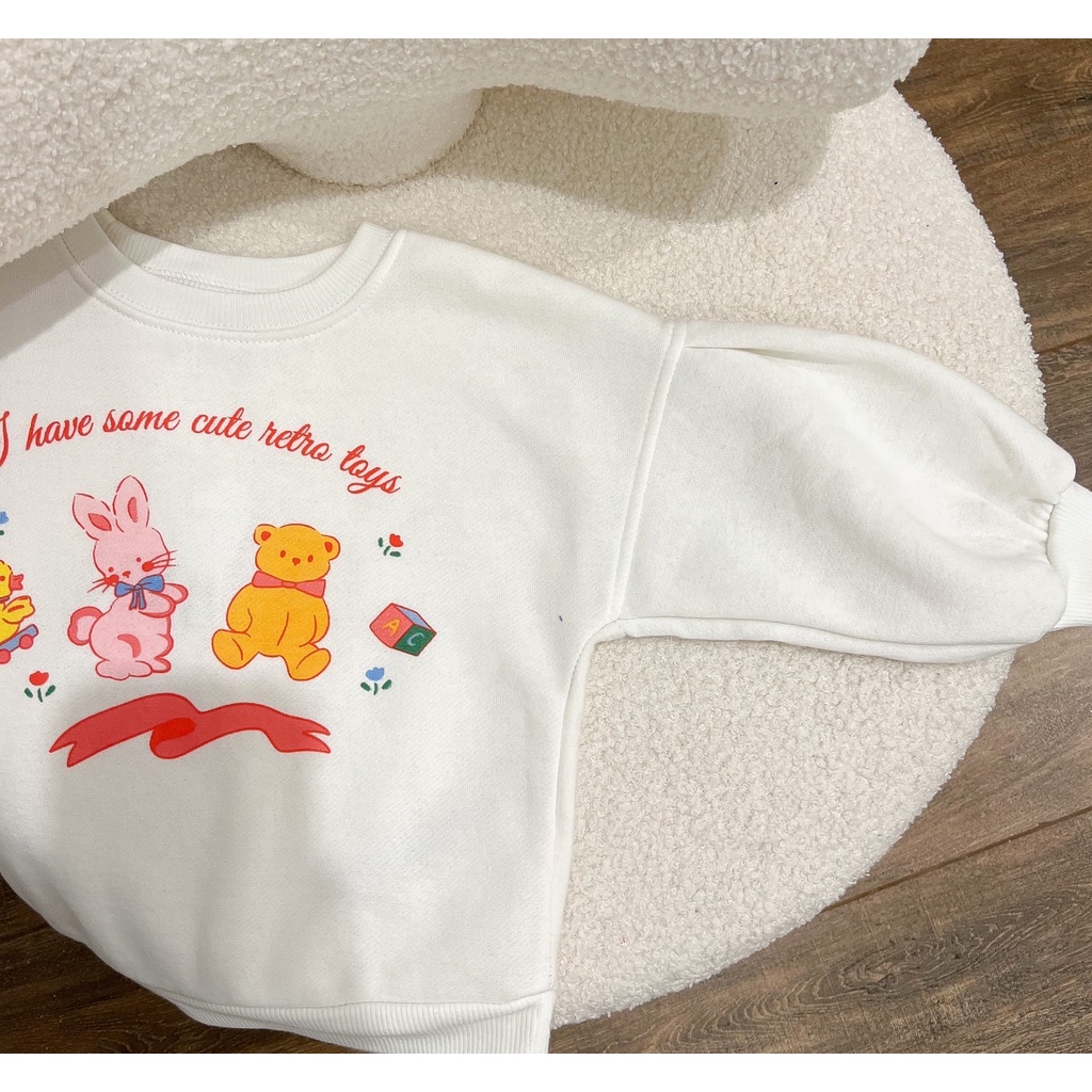 ✨MALINHKID✨BN060-Bộ nỉ quần loe hồng SOME CUTE trẻ em VNXK