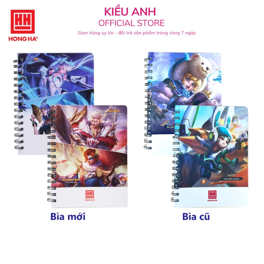 Sổ lò xo A5 Hồng Hà thiết kế hình game Liên Quân Mobile 200 trang - 4171 VPP Kiều Anh