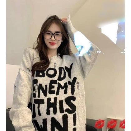 Áo Swt, Áo Len Rách Họa Tiết In Nobody Cao Cấp Giá Rẻ
