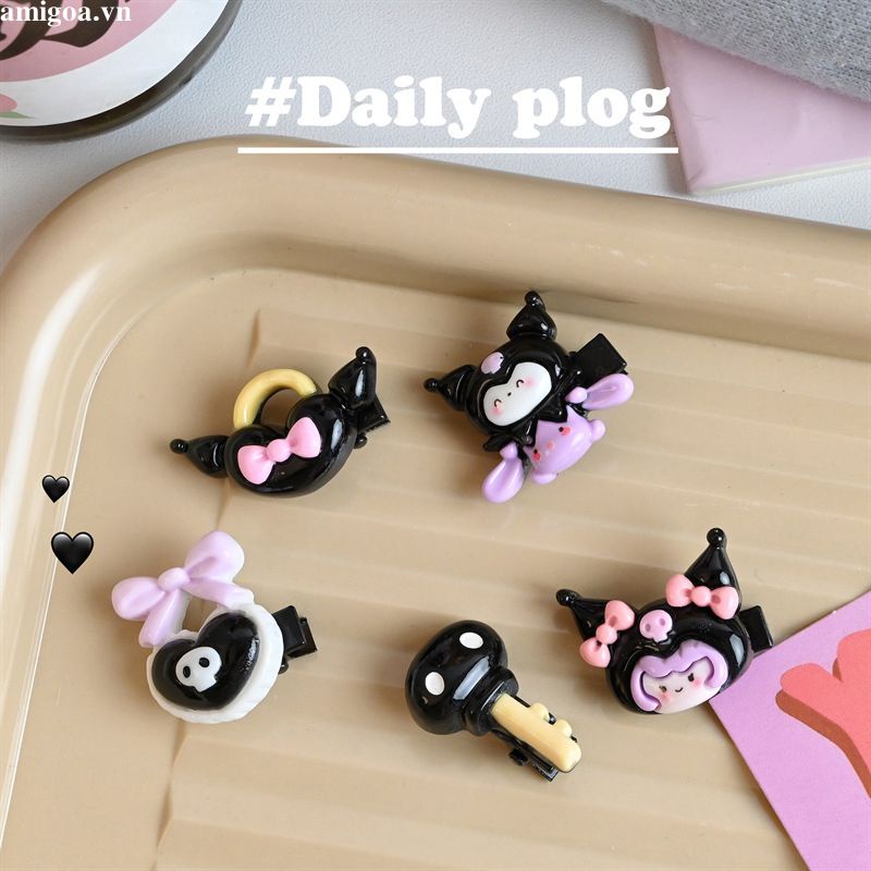 ✨✨Sanrio Kẹp Tóc mini Hình Kuromi Ngọt Ngào