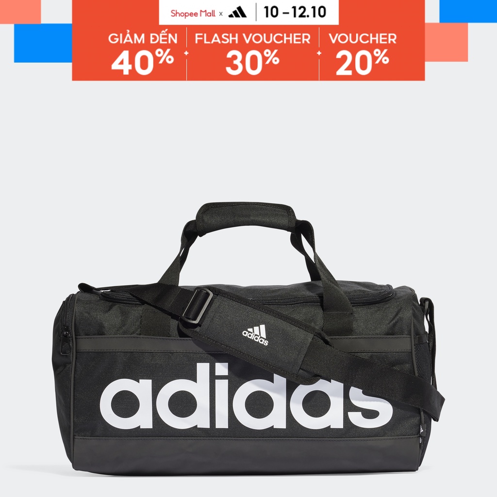 adidas Phong cách sống Túi Duffel Linear Essentials Cỡ Vừa Unisex Đen HT4743