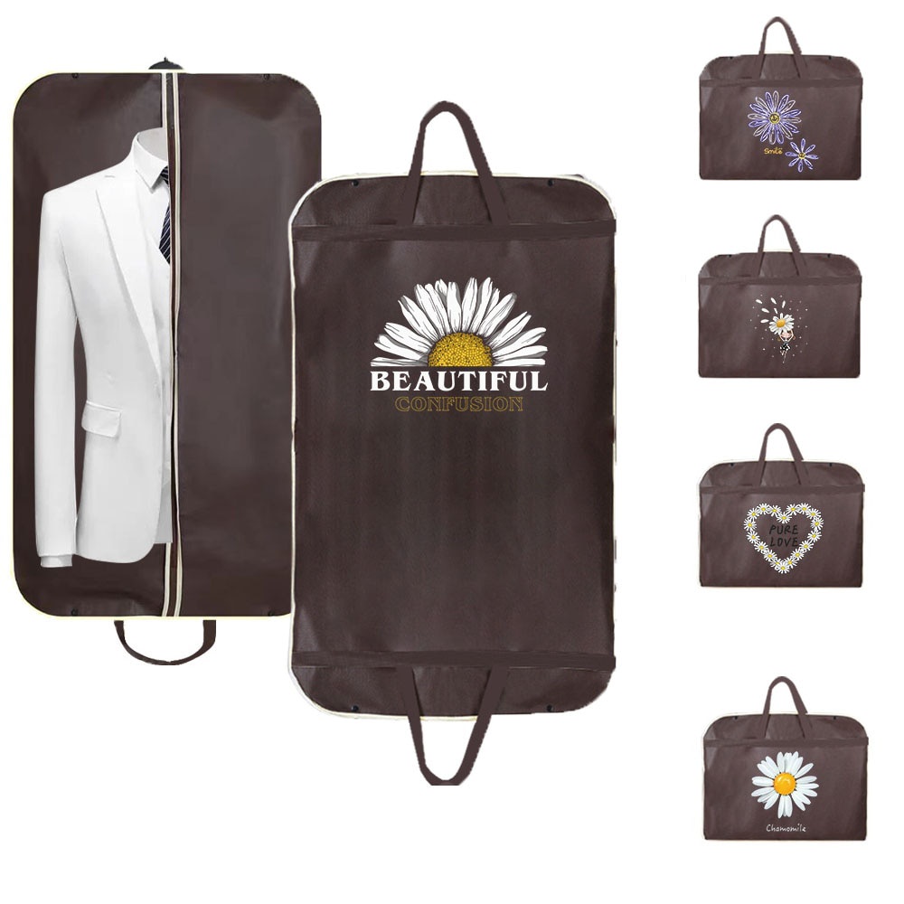 Dustproof Clothes Dust Cover Dress Cover Suit Coat Storage Bag Daisy Garment Bags Wardrobe Hanging C