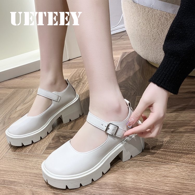 UETEEY giày búp bê Mary Jane Lolita Đế da mềm đế êm thời trang B94F0PM 40Z231007