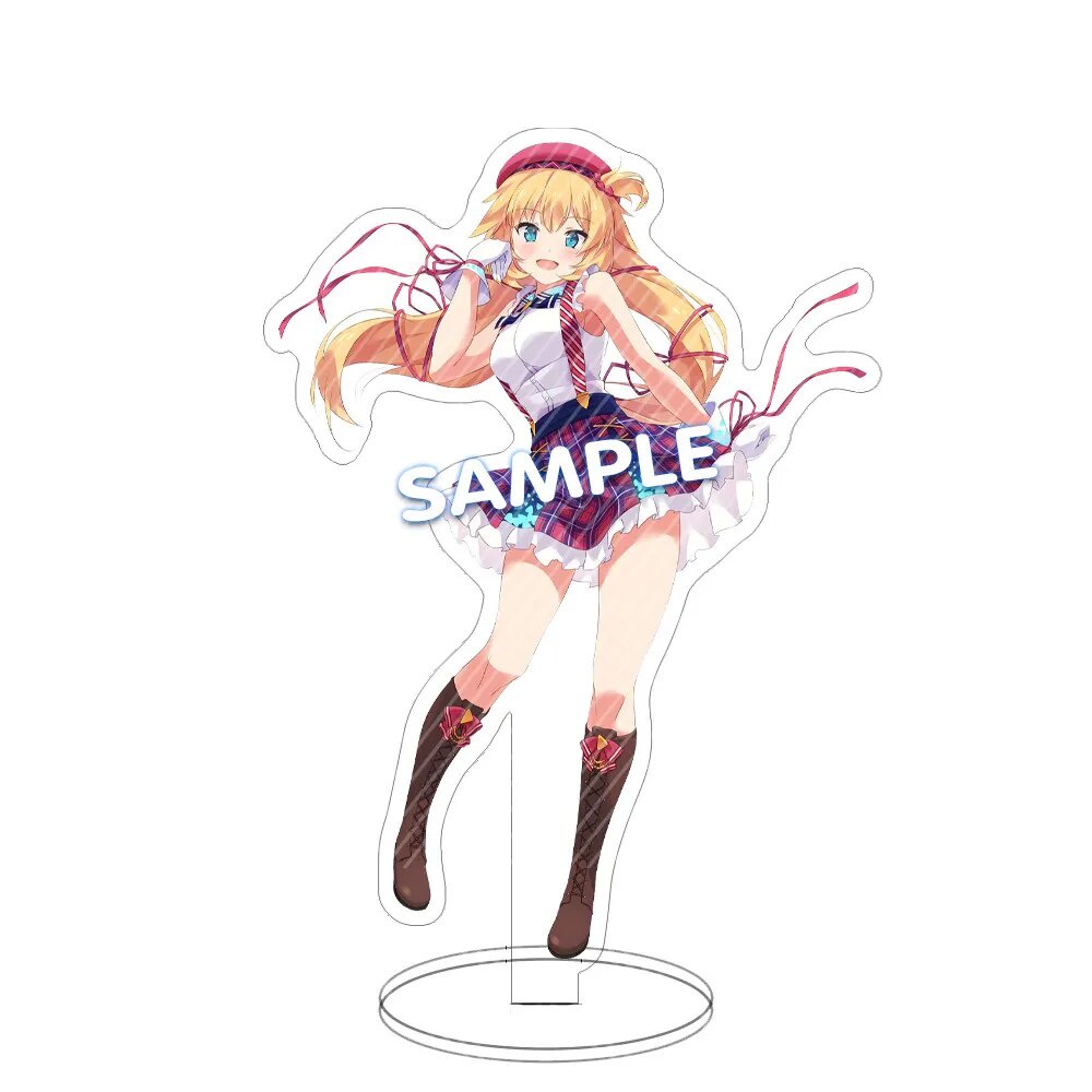 Mô hình Standee Hololive Vtuber Usada Pekora Uruha Rushia 2 Phụ kiện trang trí để bàn góc học tập
