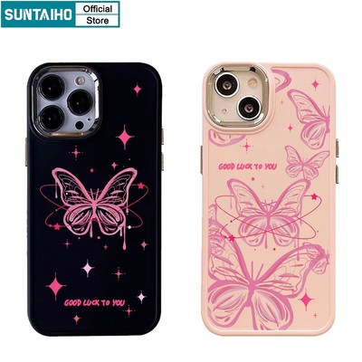 Suntaiho ốp lưng iphone y2k In Hình Họa Tiết Bướm Ốp Điện Thoại Silicon Mềm Chống Sốc Cho iphone 15 14 12 13 11 pro max ip 7 8 plus iphon x xs xr xsmax