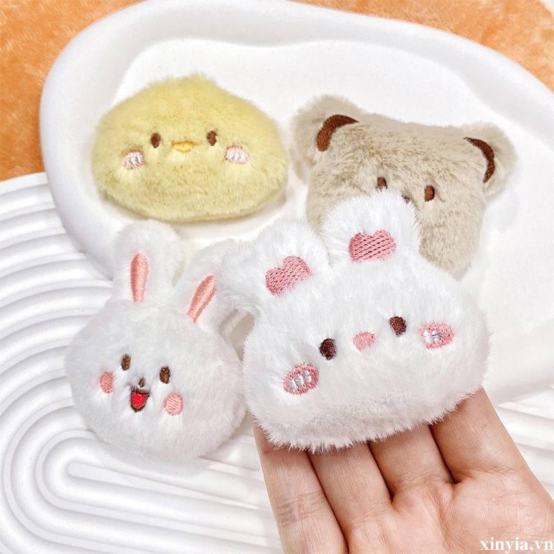 🌺🌺Ghim Cài Áo Hình Gấu / Dâu Tây Bằng Bông Dễ Thương Thời Trang Cho Nữ / Trẻ Em