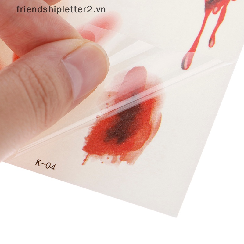 Set 10 Tấm Hình Xăm Dán Kinh Dị Hóa Trang halloween