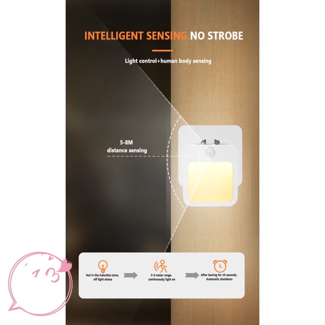 Hiussngha Đèn led 3 Chế Độ 8.5 x 5 x