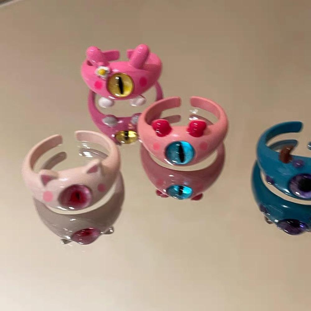 Susans Nhẫn Cưới Hình Mèo Mắt To Vui Nhộn Thời Trang Mới
