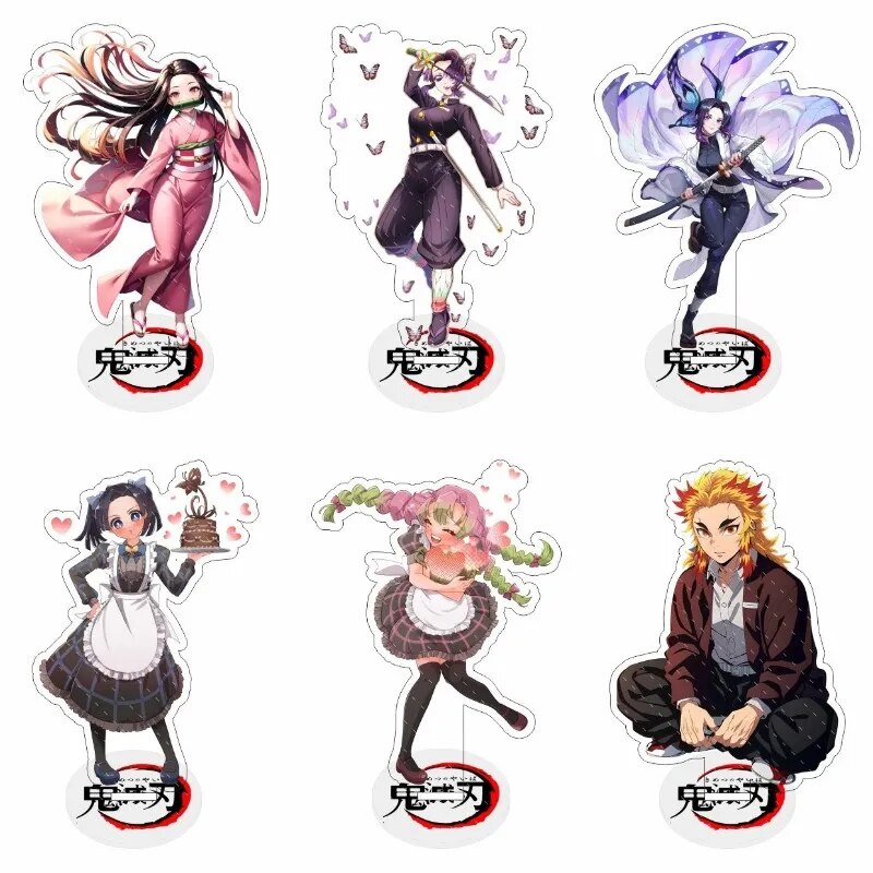 Mô hình Standee Anime Thanh gươm diệt quỷ Kimetsu No Yaiba Nezuko Rengoku Phụ kiện trang trí để bàn góc học tập