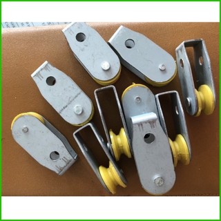 Cặp Ròng rọc sắt kéo dây treo đồ tiện lợi, ròng rọc kéo mành tre trúc, ròng rọc kéo bạt dù nhẹ nhàng.