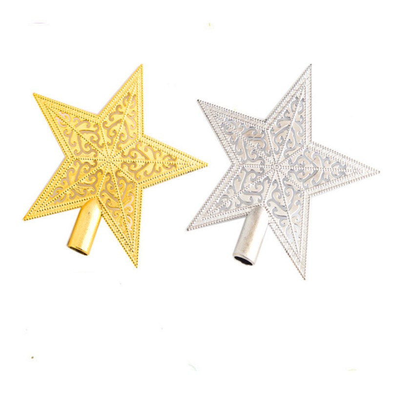 Ngôi Sao Đỉnh Hoa Văn Phụ kiện SD03 trang trí noel trang trí cây thông