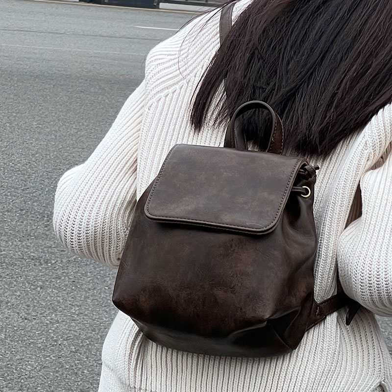 Moweikaidi Ba Lô Đeo Vai Phong Cách retro Hàn Quốc Đơn Giản Thời Trang Thu Đông Cho Nữ