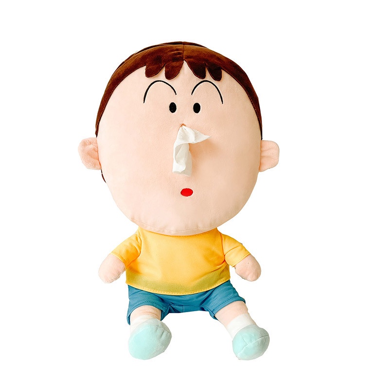 Búp bê nhồi bông Hộp Khăn Giấy Hình Cậu Bé Bút Chì Nhồi Bông Đáng Yêu