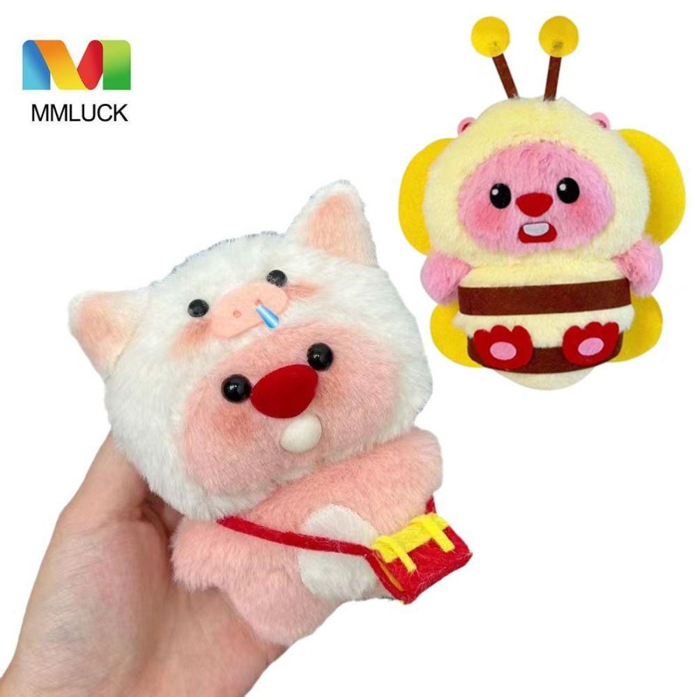 Mmluck little beaver little beaver, Móc Chìa Khóa Bằng Vải Lông Mềm Mại Có Tiếng Kêu Hình Chú Ong Dễ Thương Vui Nhộn Dùng Làm Quà Tặng Cho Bạn Gái