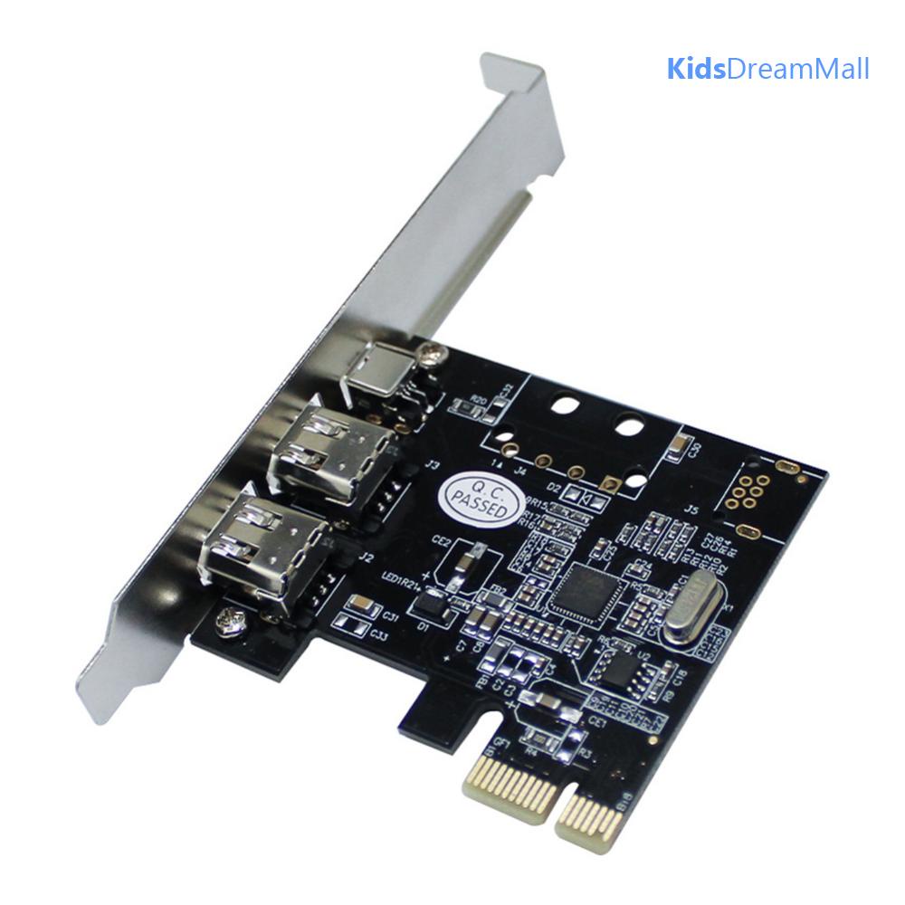 Card video Pcie 1x Sang 16x 1394 Kèm 6 pin Và Thẻ Chuyển Đổi 4 pin