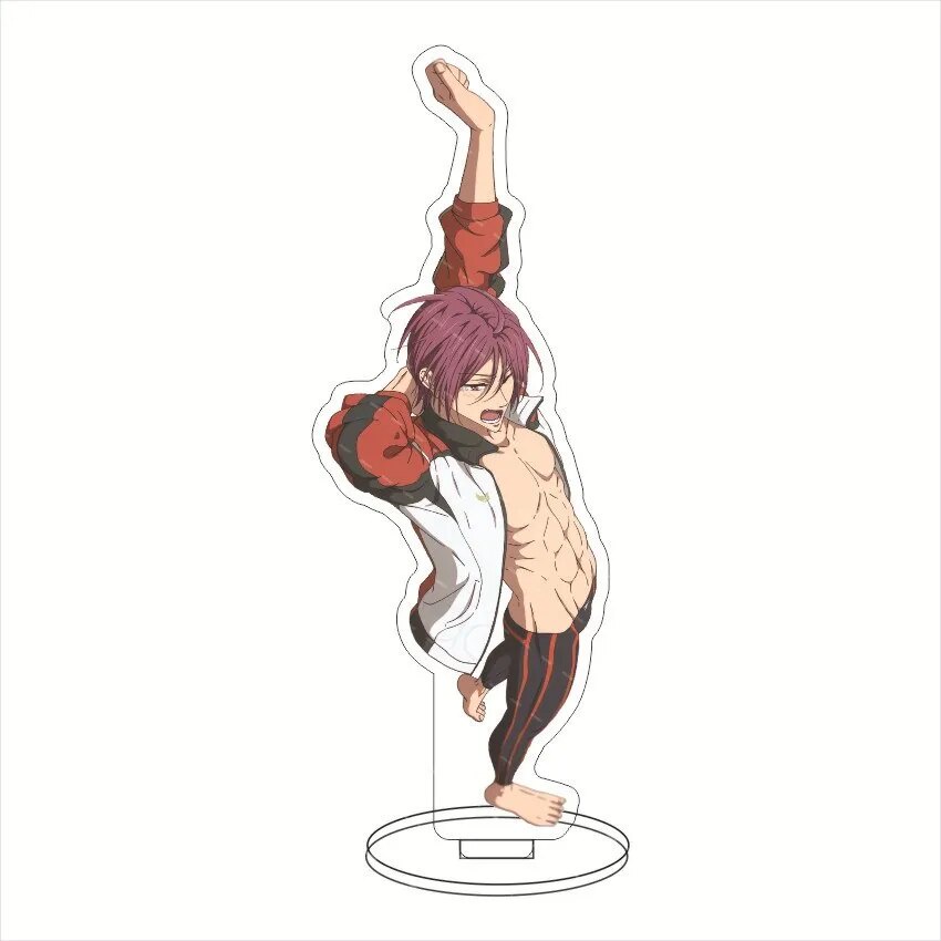 Mô hình Standee Anime Free!b Nanase Haruka Tachibana Makoto Rin Matsuoka Hazuki Phụ kiện trang trí để bàn góc học tập