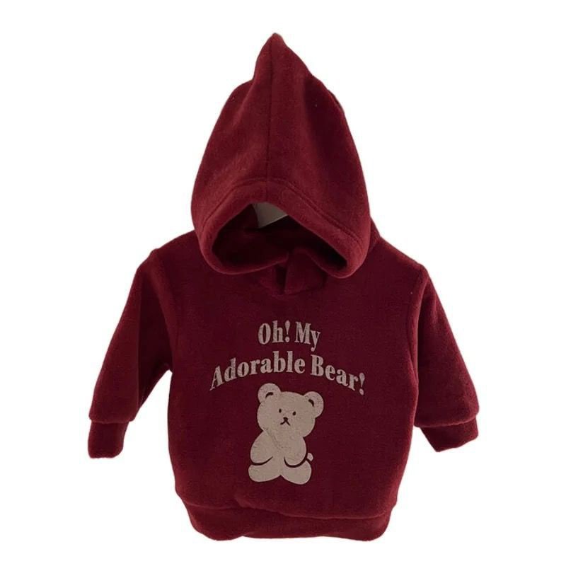Áo hoodie Giáng Sinh Cho Gia Đình Ba Mẹ Và Bé Hình Gấu Con