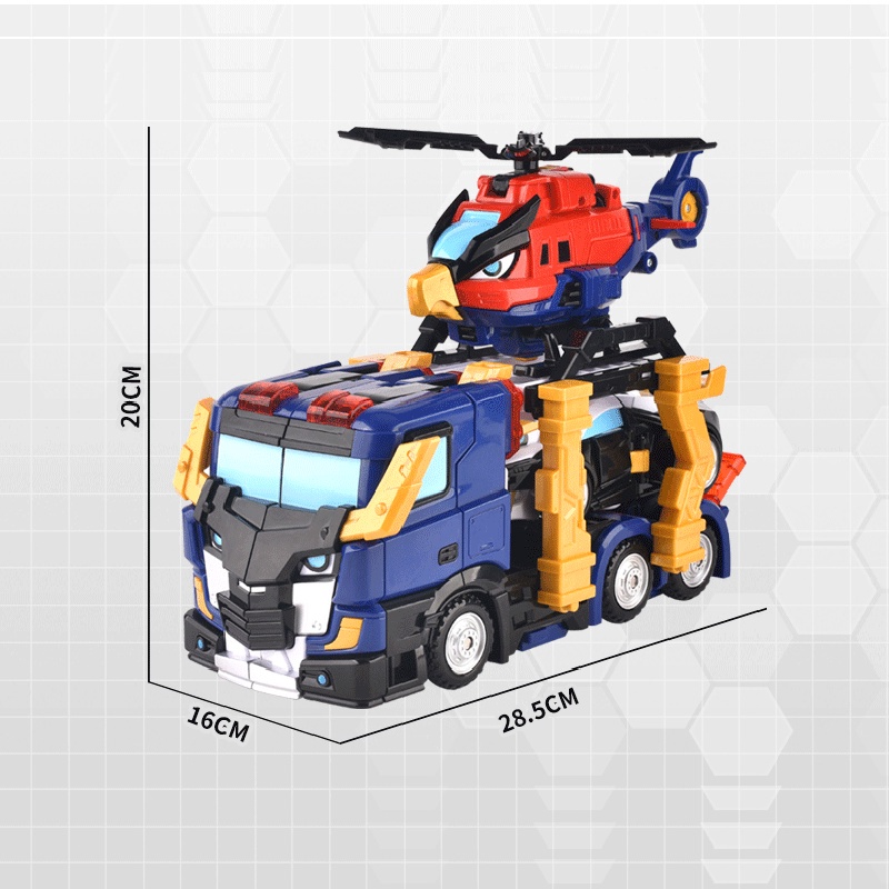Mô Hình Đồ Chơi Xe Hơi Biến Hình Rô Bốt Biến Hình 3 Trong 1 tặng otô