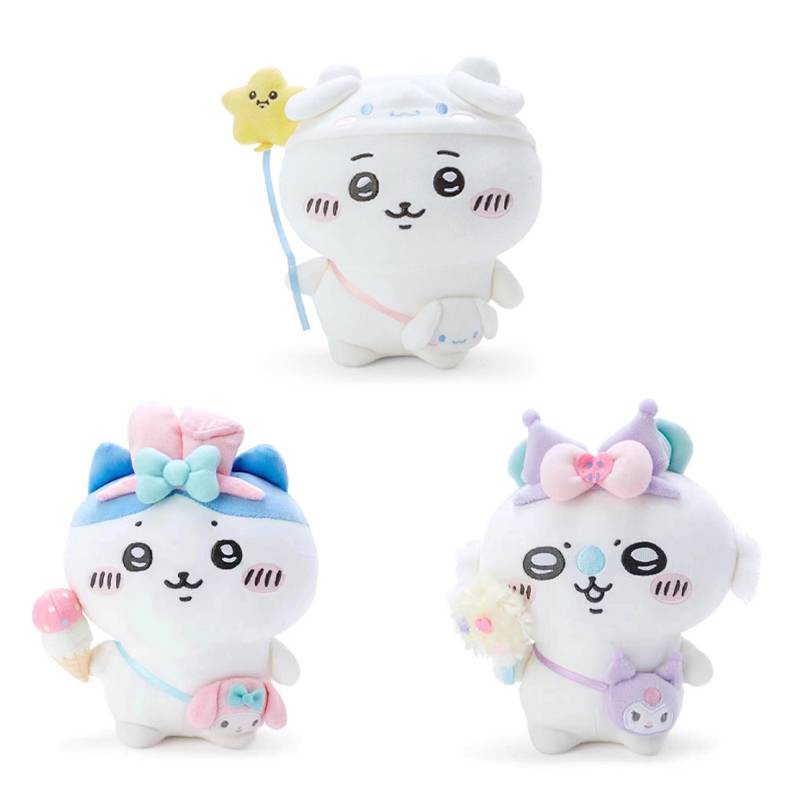 Yyds sanrio x chiikawa Móc Khóa Búp Bê Nhồi Bông kuromi melody cinnamoroll Nhồi Bông Làm Quà Tặng Cho Bé Gái