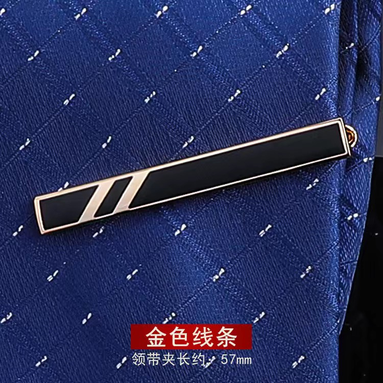 Kẹp Cà Vạt Màu Vàng / Bạc Đơn Giản Thời Trang Công Sở Cho Nam Và Nữ