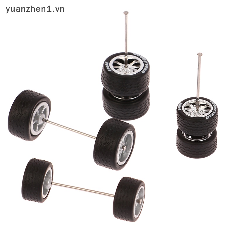 1 Bộ Bánh Xe Hợp Kim 10.8 / 12.8mm 1 / 64 Màu Vàng / Bạc vn