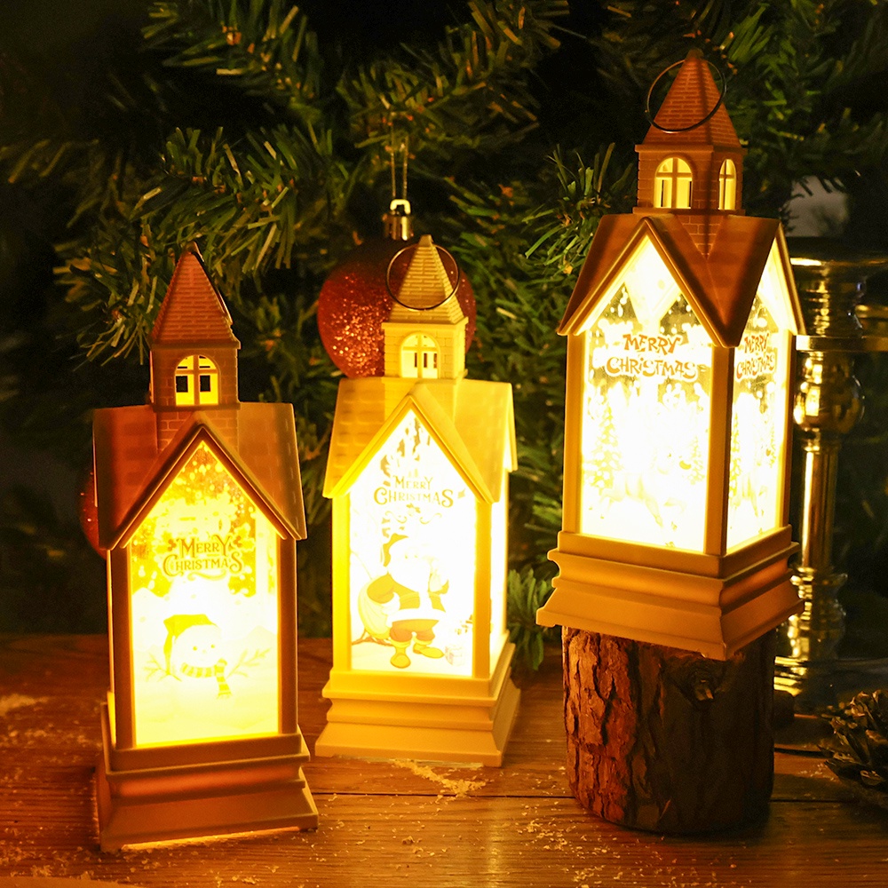 Hoạt Hình Đèn led Trang Trí Hình Lâu Đài Giáng Sinh / Tiệc Tùng / Giáng Sinh