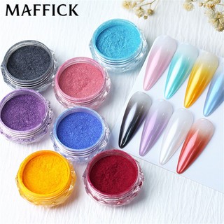 Bột ngọc trai Aurora Bột phân cực tự làm Bột gương ma thuật Bột lấp lánh nàng tiên cá Bột làm móng tay Bột chà xát làm móng tay đặc biệt