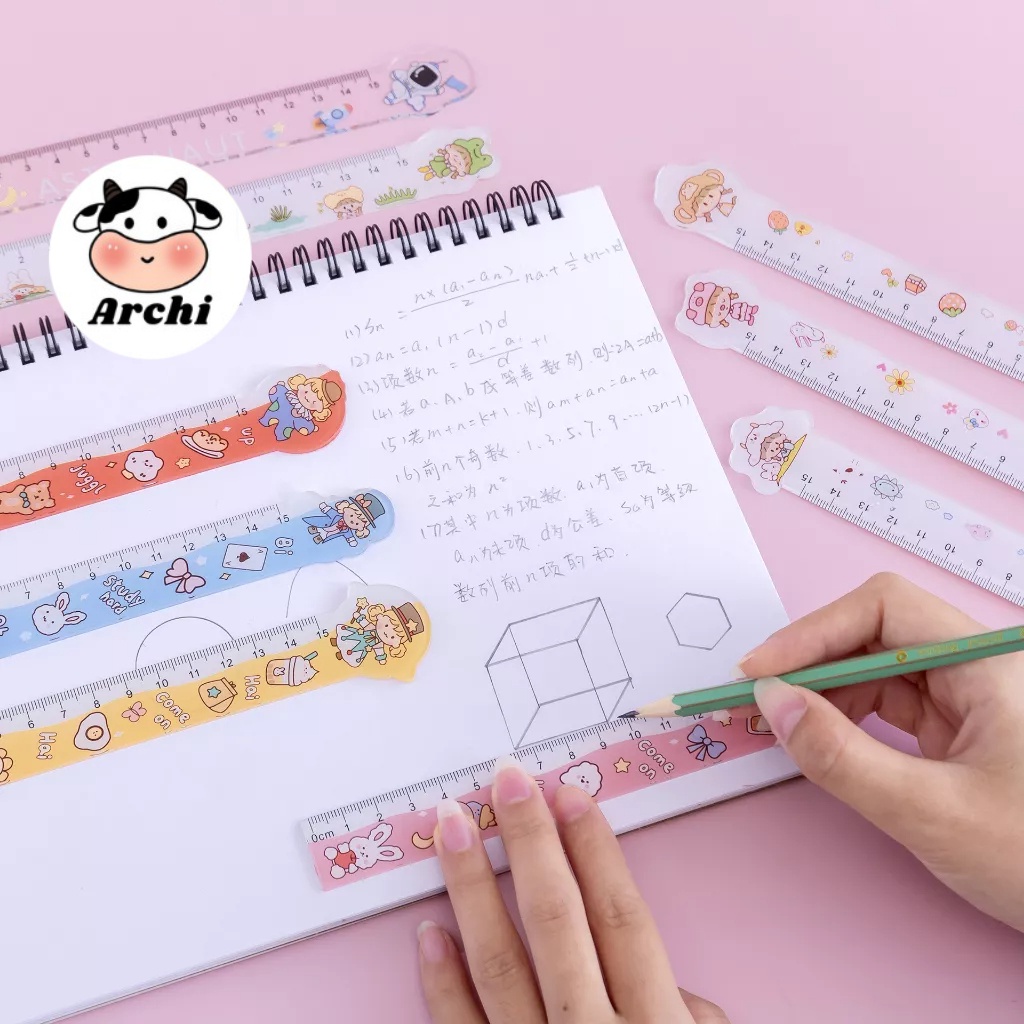 Thước Kẻ Hình Hoạt Hình Đặc Biệt 15cm .