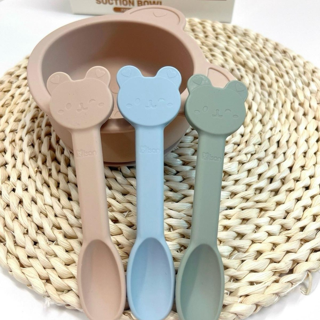 Bát silicone kèm thìa Misan có vạch ML