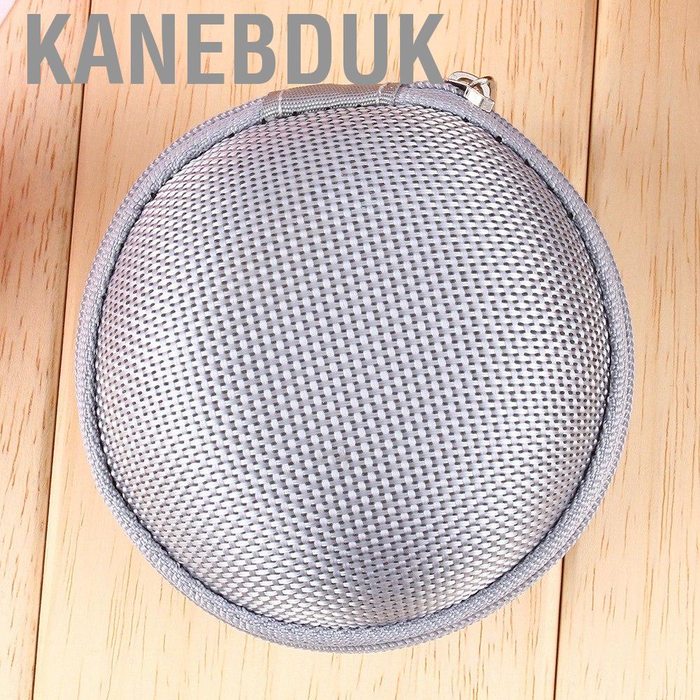 Kanebduk Colorful Mini  Headphone Earbud Carrying Storage Bag Pouch Hard Case