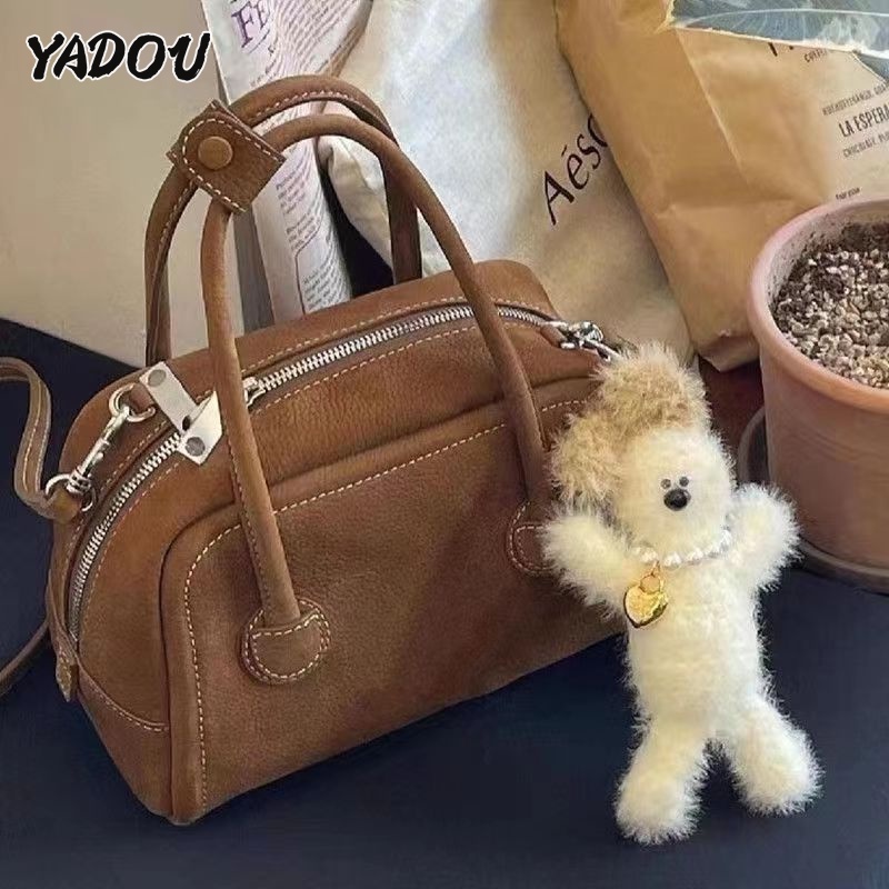 YADOU Túi Đeo Chéo Vai mini boston Họa Tiết Trái Vải Hàn Quốc yadou south korea mrgsh Lyche