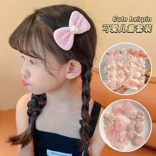 Dây cột tóc co giãn đính nơ dễ thương cho bé gái