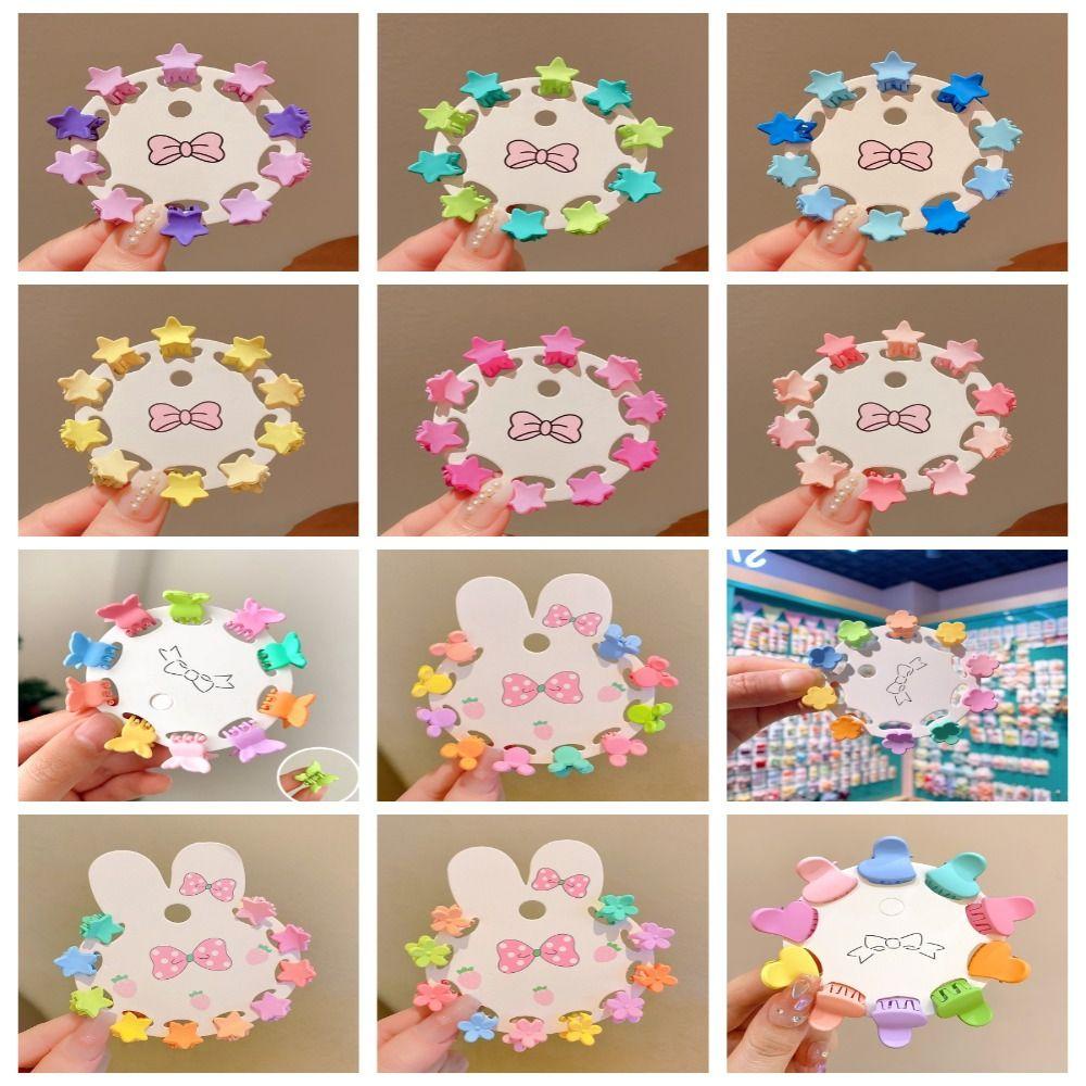 Mxbeauty Kẹp Tóc mini Hình Ngôi Sao / Bông Hoa / Trái Tim Nhiều Màu Sắc Phong Cách vintage Dành Cho Nữ