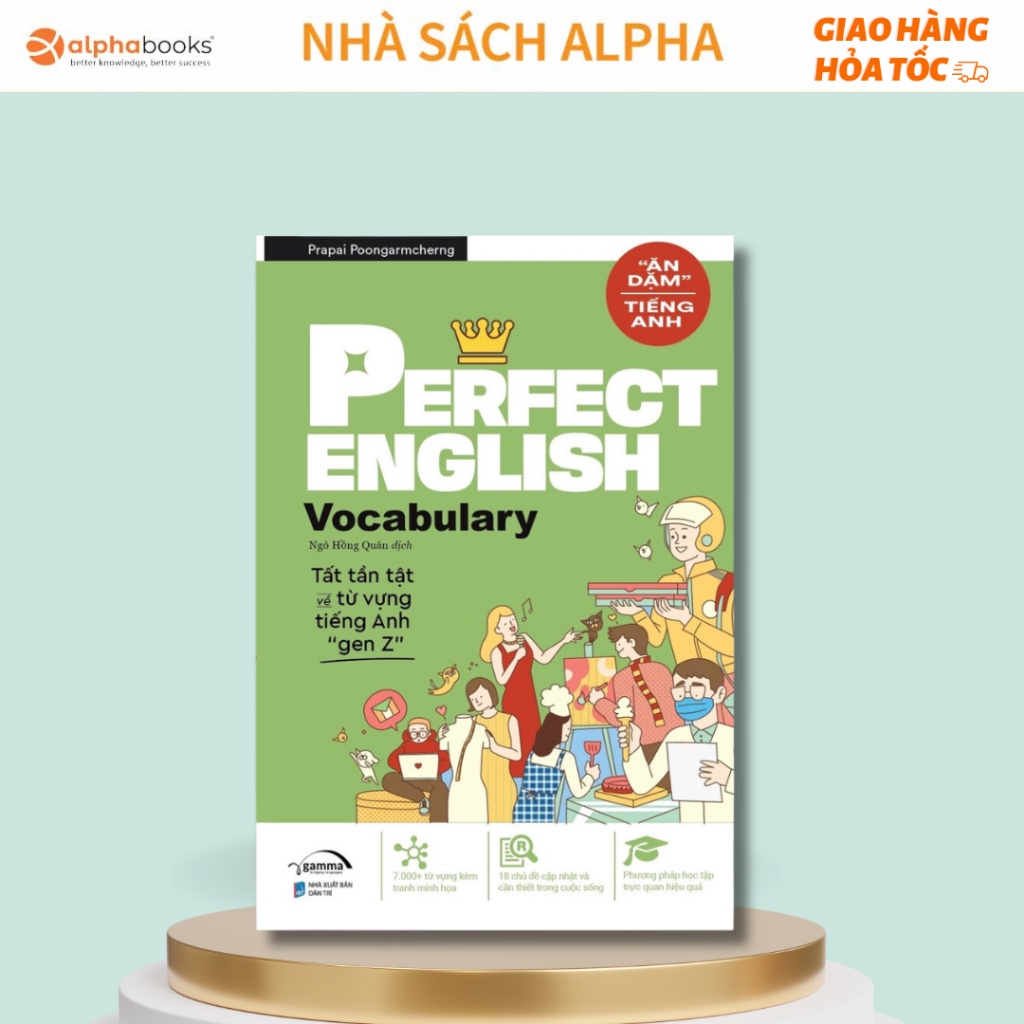 Lẻ/Combo 4 Cuốn : Daily Expression + English Speaking + Perfect English Vocabulary +  Practice English Every Day