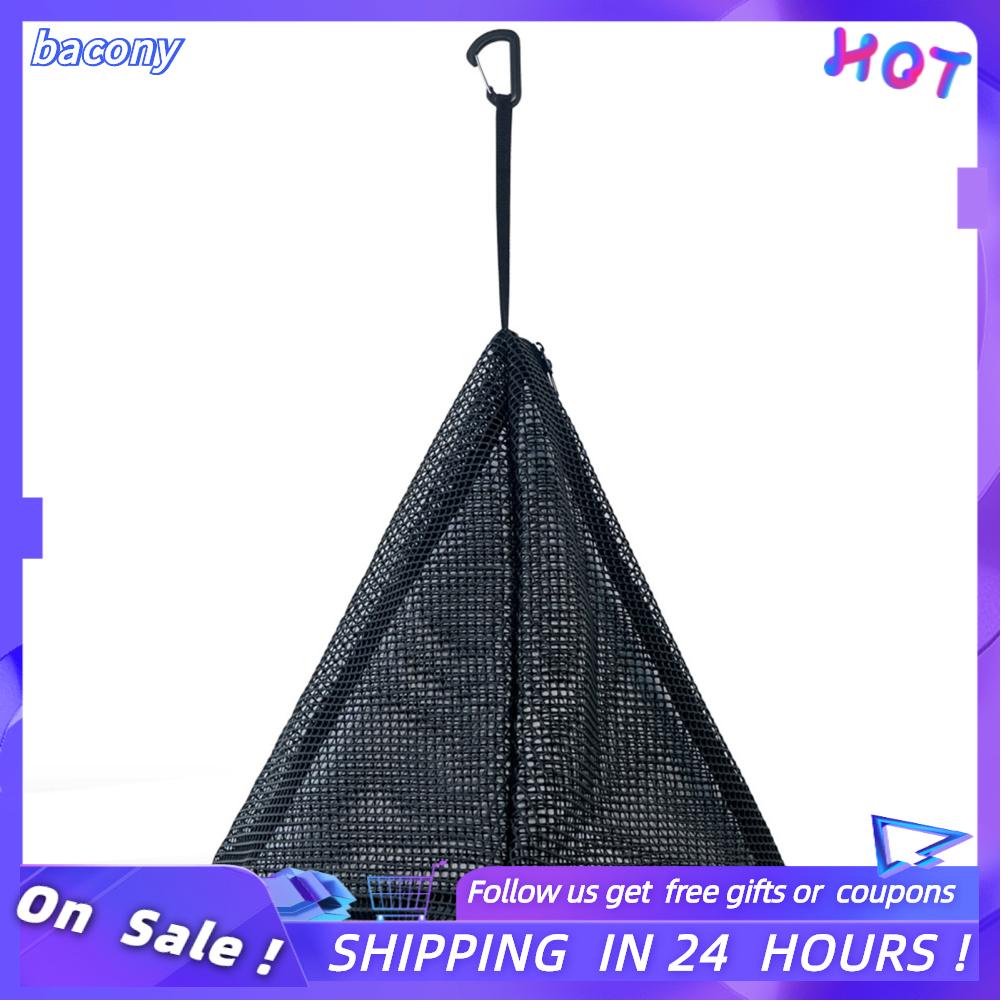 Bacony Outdoor Hanging Drying Net  Wear Resistant Nylon Rope Easy Storage Portable Camping Dry Space Saving for Home Picnic