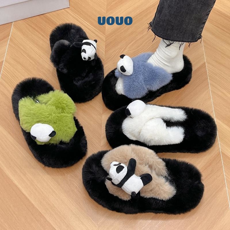 UOUO Dép lông nữ đế cao loại đẹp lông mềm mã mới năm 2023 Phong cách Phù hợp FMR23A121R 44Z231030