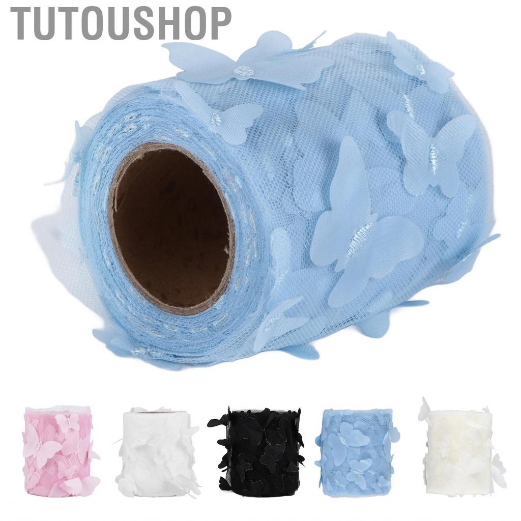 Tutoushop Tulle Roll Sewing Colorful Net Yarn DIY Hair Accessories Webbing