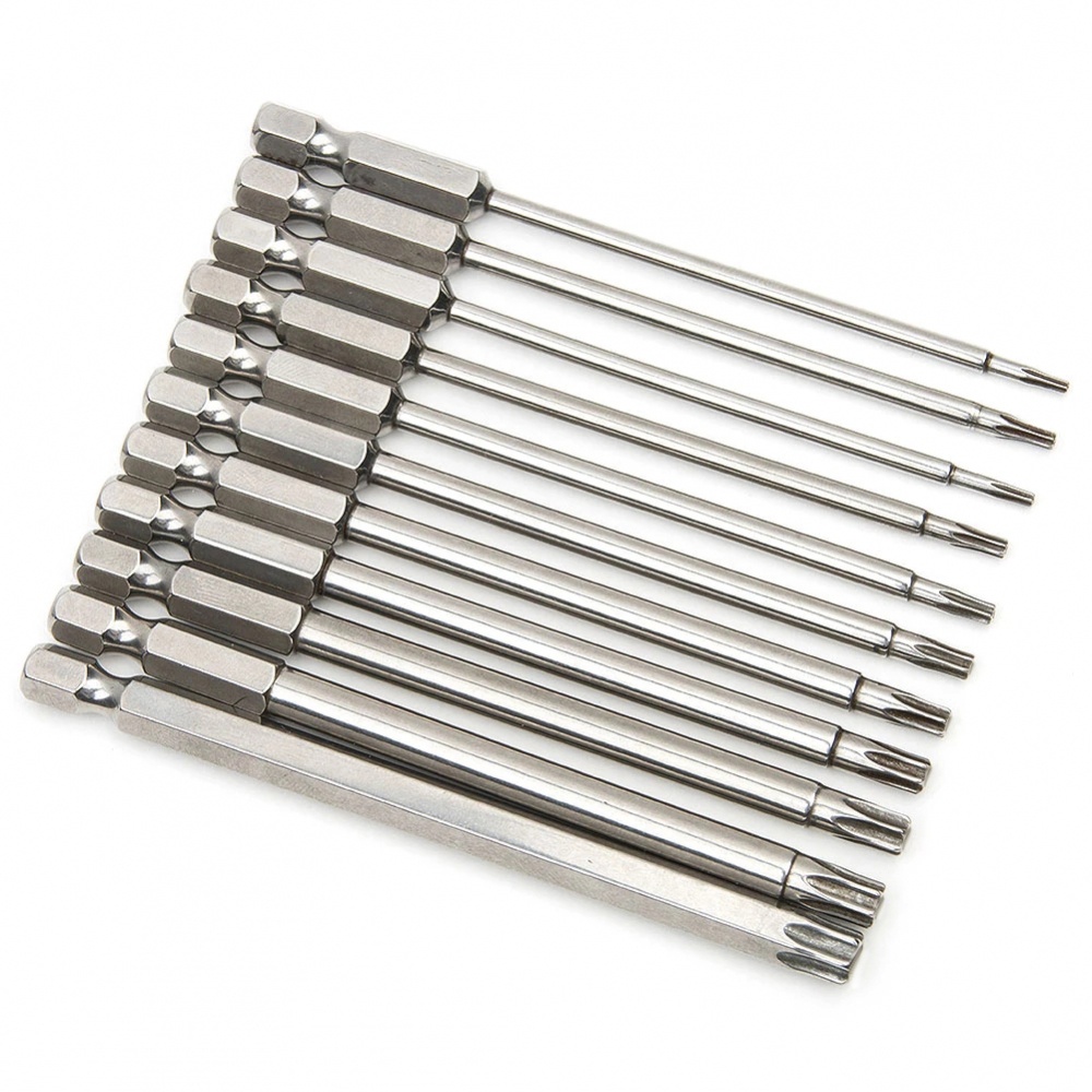 1 Mũi Tuốc Nơ Vít t6-t40 100mm / 3.94in 6.35mm / 1 / 4 inch Bằng Hợp Kim Thép