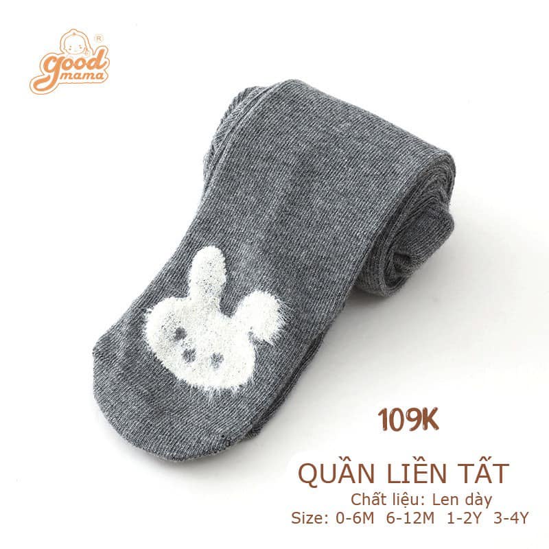 Quần liền tất Goodmama len dày size 0-6m đến 3-4y