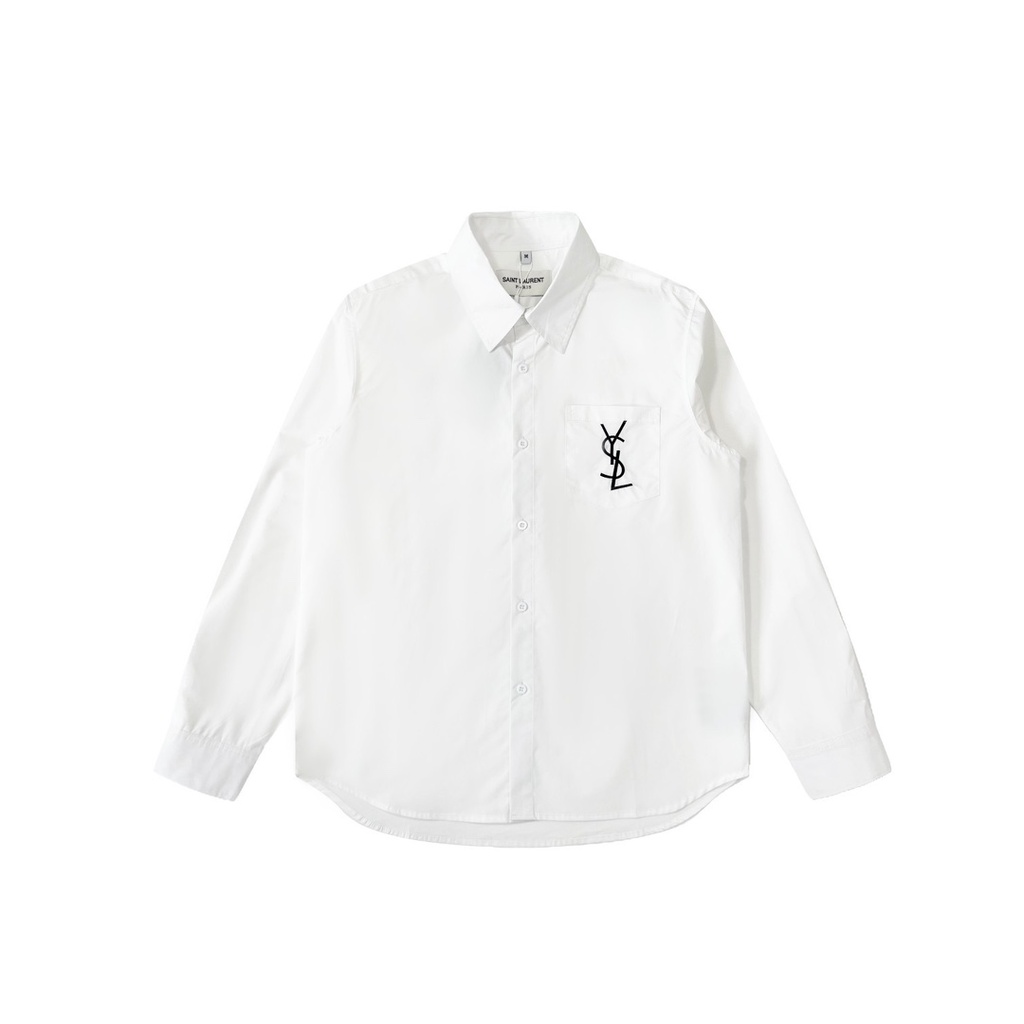 Áo Thun Thể Thao Tay Dài Thêu logo ysl 23ss Sang Trọng Thời Trang Đường Phố Cho Nam Và Nữ