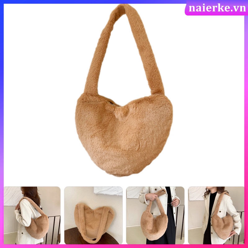 Túi Đeo Chéo Hình Trái Tim Xinh Xắn Cho Nữ