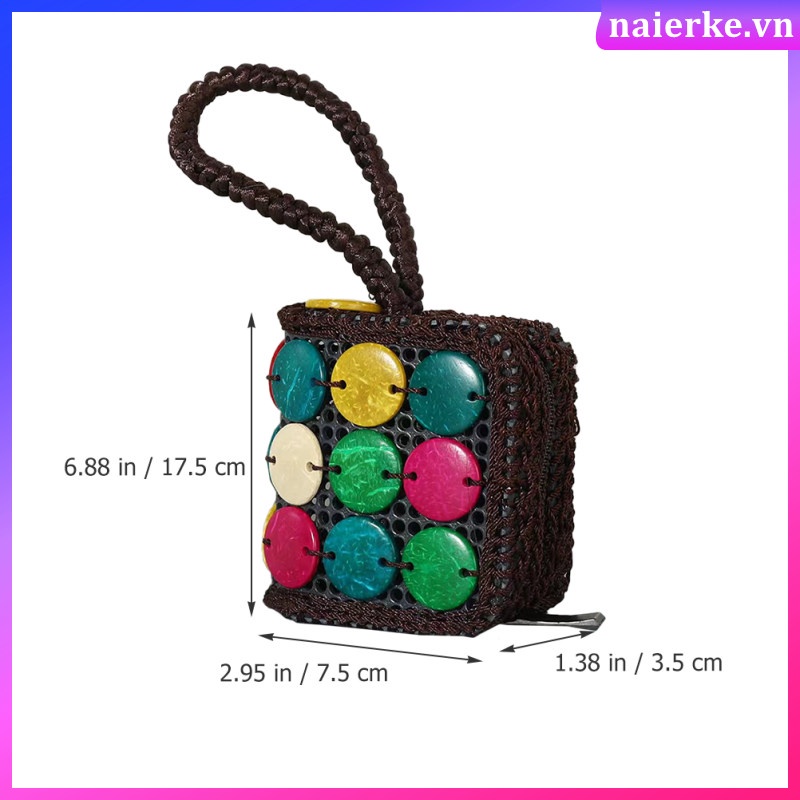 Ví Đựng Tiền Xu / Son Môi Có Khóa Kéo Phong Cách bohemian Cho Nữ