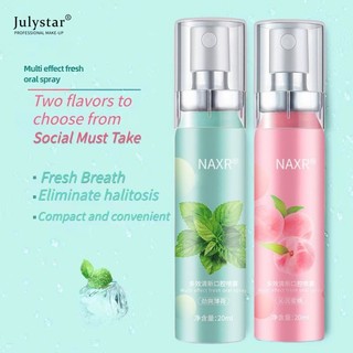 Hơi thở thơm mát Xịt miệng Đào Khử mùi liên tục Nước súc miệng xịt JULYSTAR
