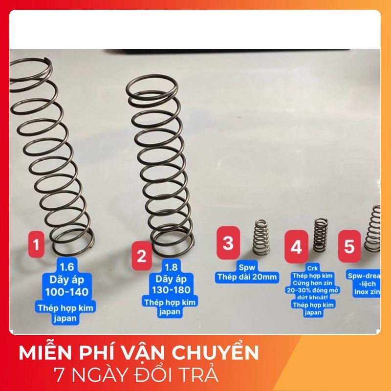 Lò Xo Búa CD, Lò Xo Van Phôi thép Japan chất lượng cao!