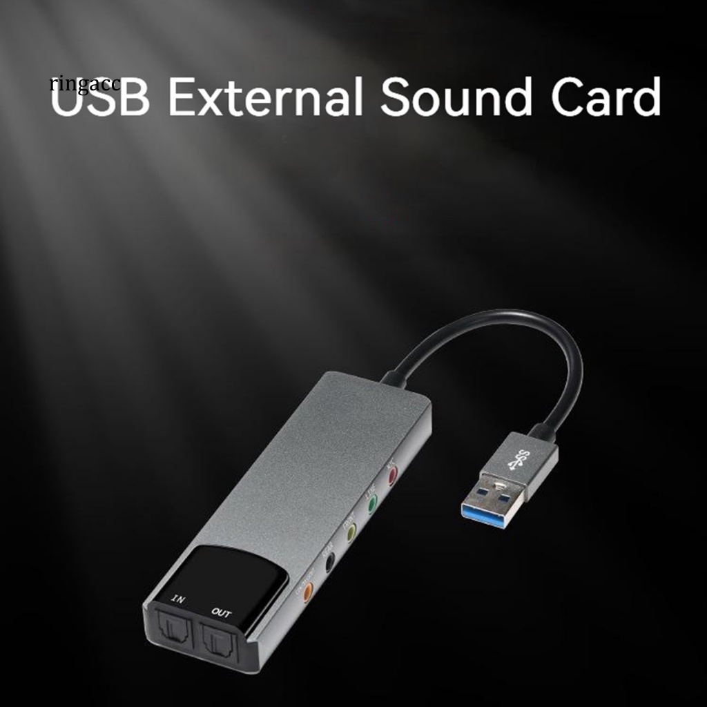 Thẻ Âm Thanh Bên Ngoài rga 6 Kênh usb spdif Đa Năng ac-3 Hỗ Trợ Lý Tưởng Cho Máy Tính dts-Compa 5.1